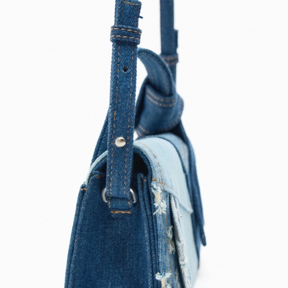 PATCHWORK DENIM BAG - Picture 7 of 16